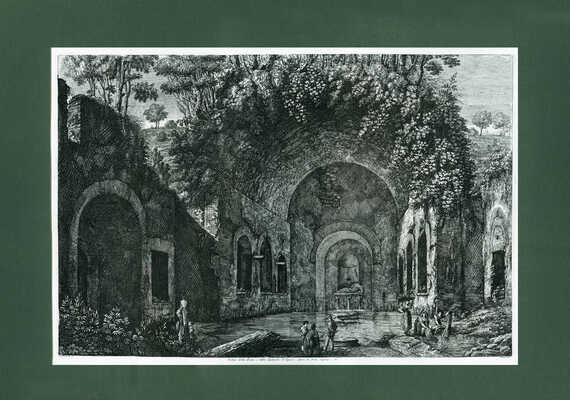 [Россини Л. Вид родника и грота Эгерии за воротами Капена. Рим, 1823]. Roma, 1823.